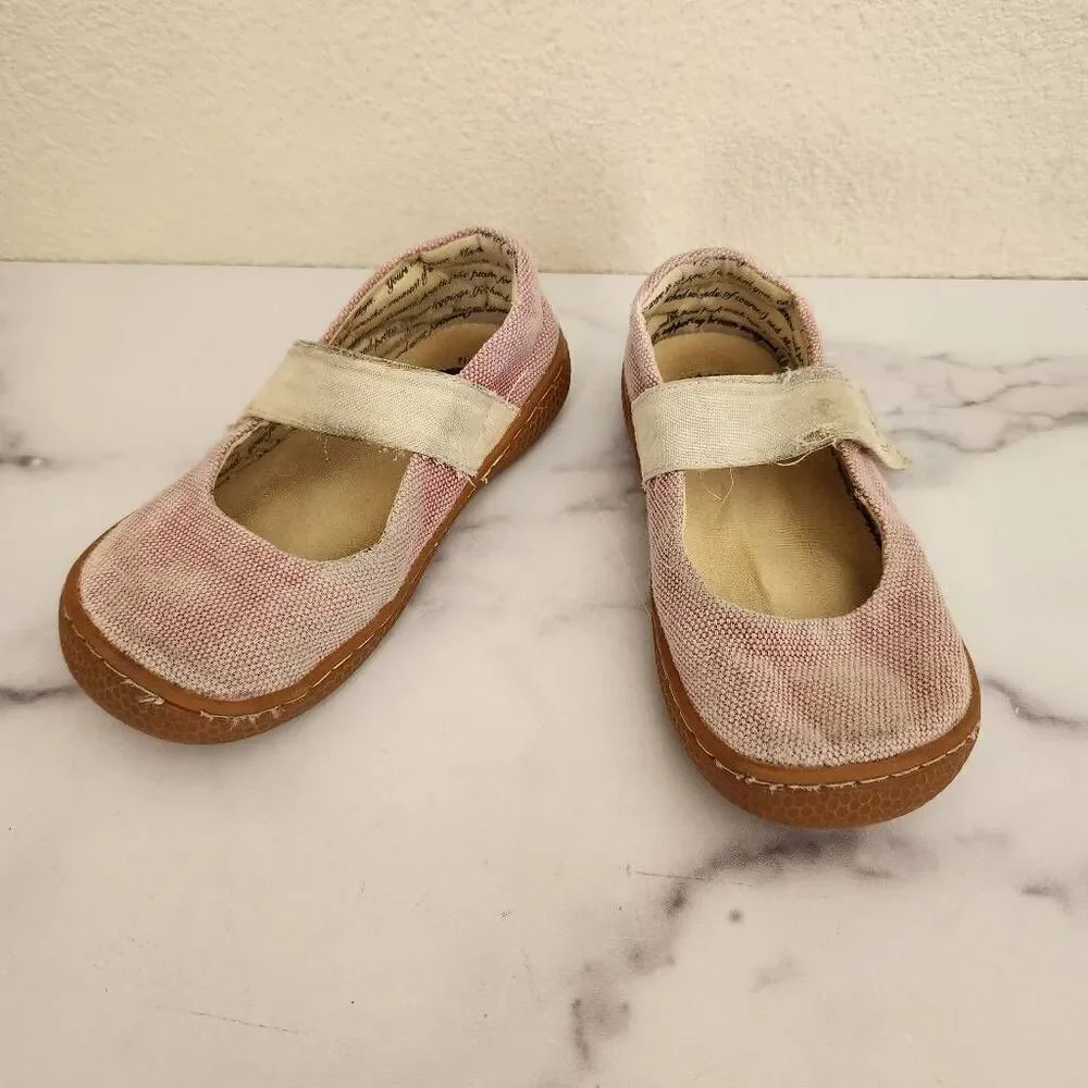 Livie & Luca Carta II light pink fabric mary jane easy to put on minimalist